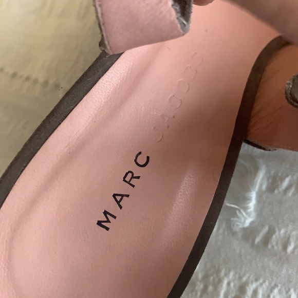 MARC JACOBS Pointy Bow Gray Suede Slingbacks 40.5 (9.5 US) NWOB - Picture 7 of 11